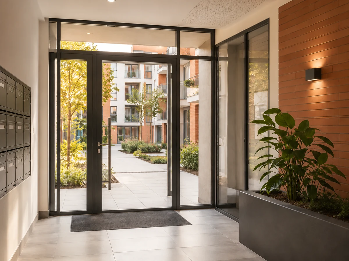 Hall de copropriété propre entretenu par White Net à Blagnac et Toulouse